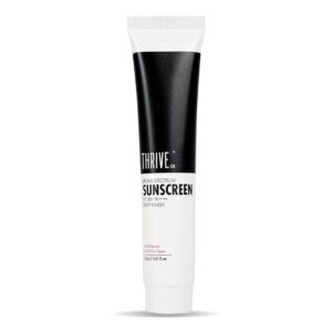ThriveCo Water-based Sunscreen | Broad Spectrum & Spf 50 Pa++++ | UV A & UV B Protection | With Dewy Finish | Sweat-resistant, Non-sticky & Highly Absorbant | For All Skin...