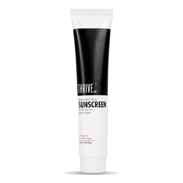 ThriveCo Water-based Sunscreen | Broad Spectrum & Spf 50 Pa++++ | UV A & UV B Protection | With Dewy Finish | Sweat-resistant, Non-sticky & Highly Absorbant | For All Skin...