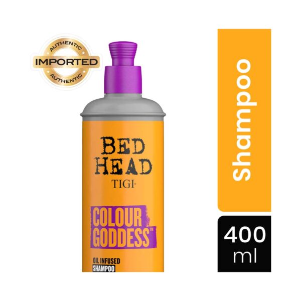 TIGI Bed Head Color Goddess Oil Infused Shampoo For Colored Hair (400ml) - TIGI
