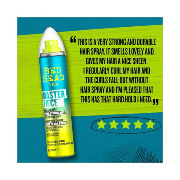 TIGI Bed Head Masterpiece With Extra Strong Hold & Glossy Finish Hair Spray (80ml) - TIGI