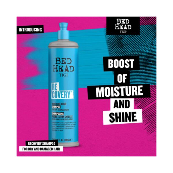 TIGI Bed Head Recovery Moisture Rush Shampoo For Dry & Damaged Hair (600ml) - TIGI