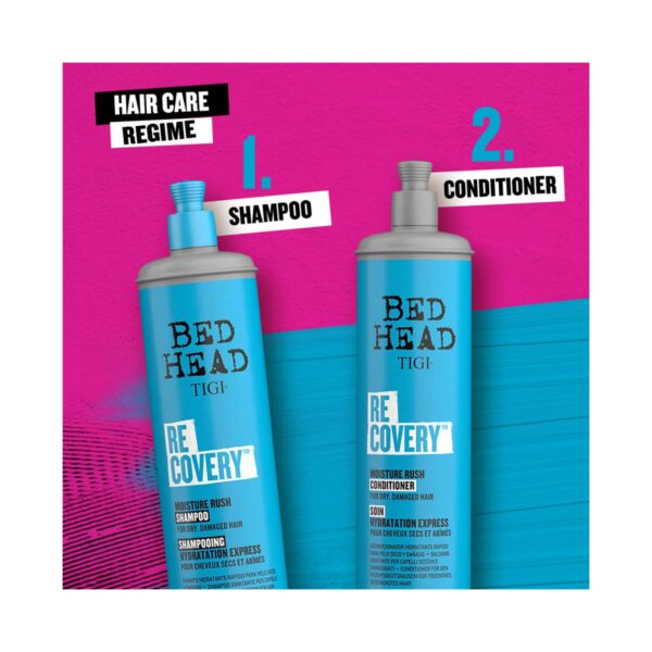 TIGI Bed Head Recovery Moisture Rush Shampoo For Dry & Damaged Hair (600ml) - TIGI