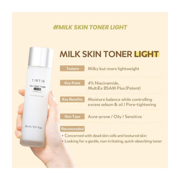 TIRTIR Milk Skin Toner Light (50 ml) - TIRTIR