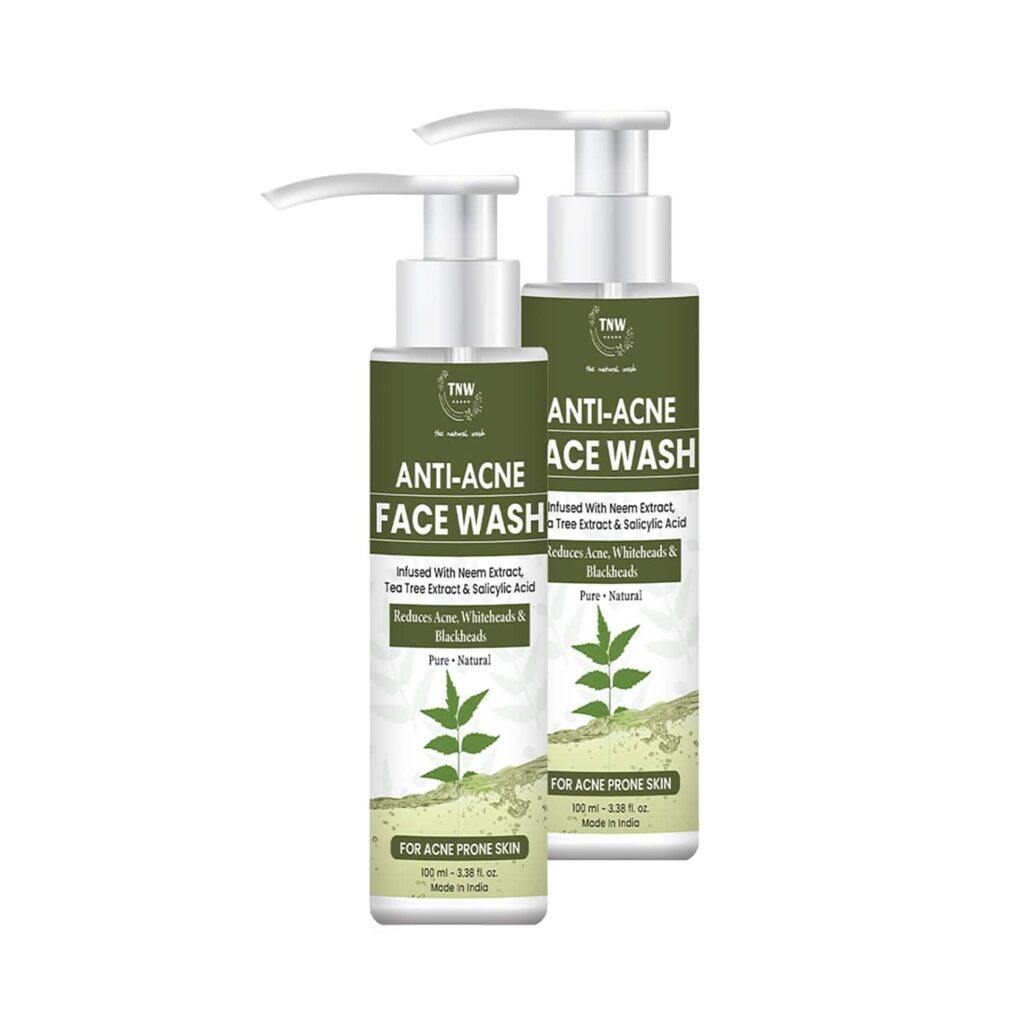 TNW - The Natural Wash Anti Acne Face Wash Pack of 2 Combo - TNW The Natural Wash