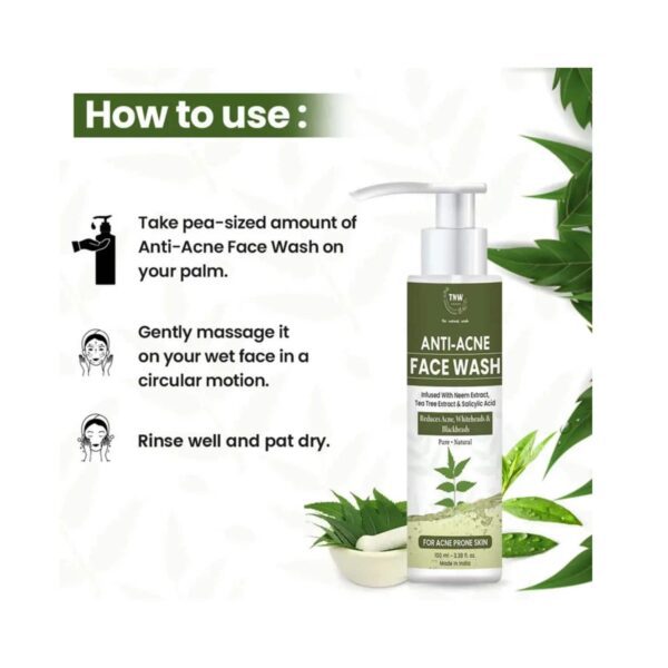 TNW - The Natural Wash Anti Acne Face Wash Pack of 2 Combo - TNW The Natural Wash