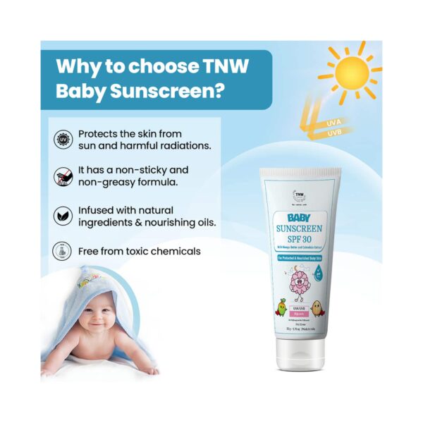 TNW The Natural Wash Baby Sunscreen SPF 30 (50g) - TNW The Natural Wash