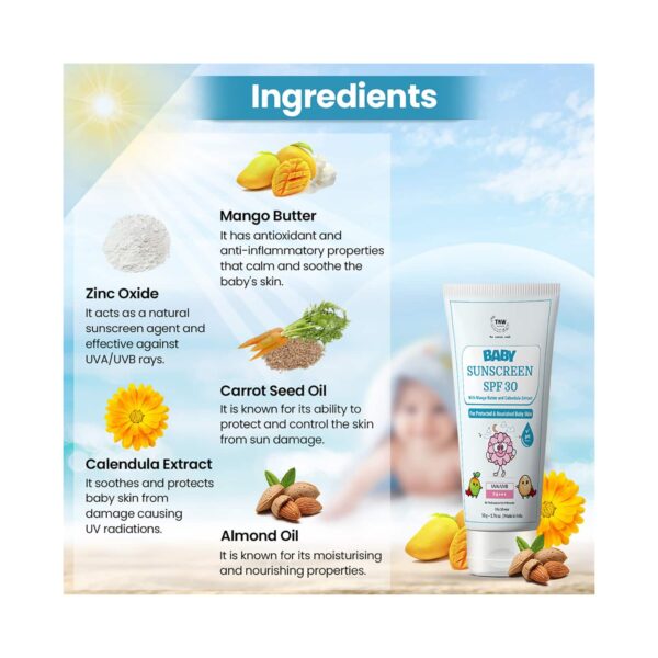 TNW The Natural Wash Baby Sunscreen SPF 30 (50g) - TNW The Natural Wash