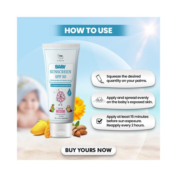 TNW The Natural Wash Baby Sunscreen SPF 30 (50g) - TNW The Natural Wash
