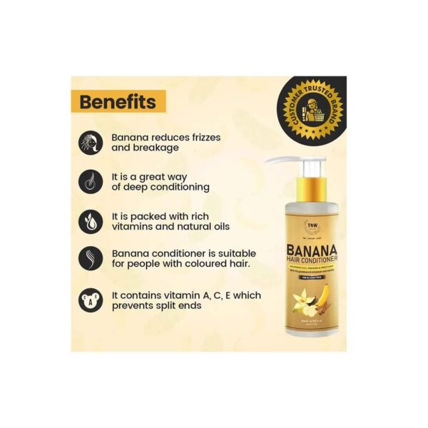 TNW The Natural Wash Banana Hair Conditioner (200ml) - TNW The Natural Wash