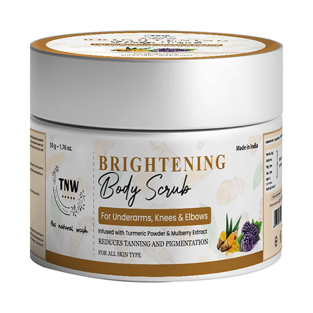 TNW The Natural Wash Brightening Body Scrub With Turmeric Extracts And Mulberry Extracts (50g) - TNW The Natural Wash