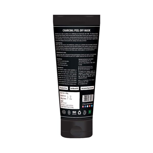 TNW The Natural Wash Charcoal Peel Off Mask (100g) - TNW The Natural Wash