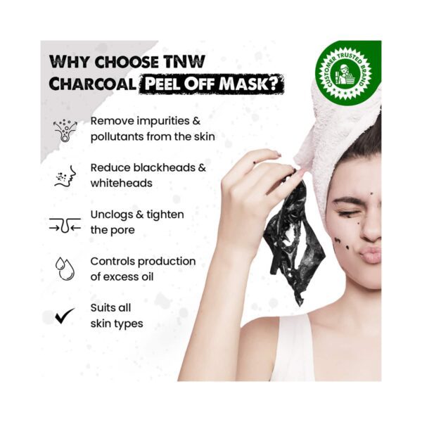 TNW The Natural Wash Charcoal Peel Off Mask (100g) - TNW The Natural Wash