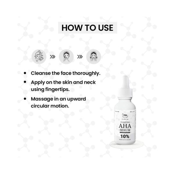 TNW The Natural Wash Clarifying AHA Serum With Glycolic Acid And Lactic Acid (30ml) - TNW The Natural Wash