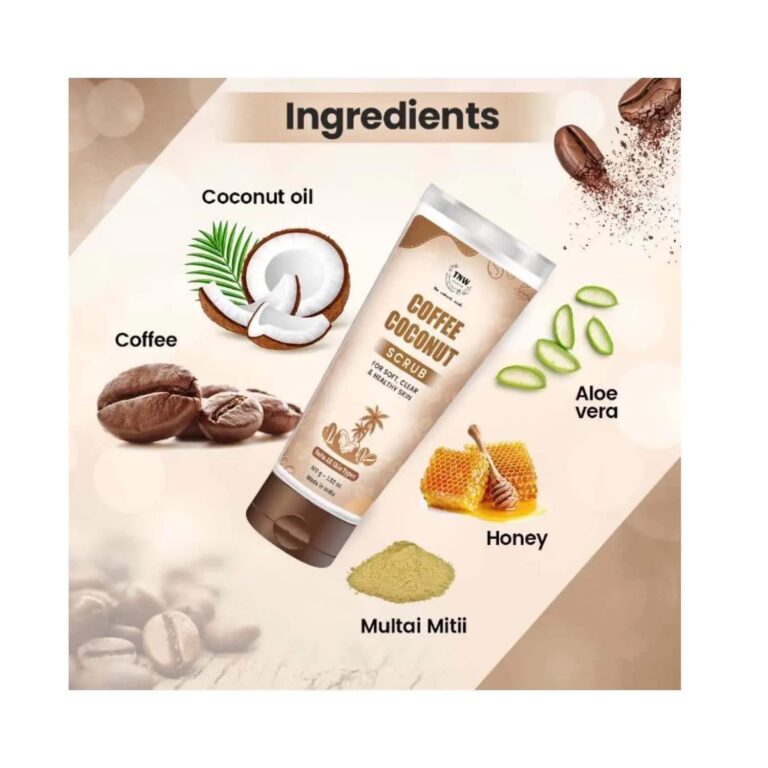 TNW The Natural Wash Coffee Coconut Scrub (125g) - TNW The Natural Wash