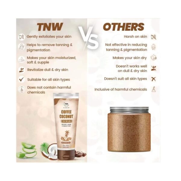 TNW The Natural Wash Coffee Coconut Scrub and De Tan Face Pack Combo - TNW The Natural Wash