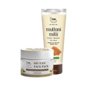 TNW The Natural Wash De Tan Face Pack and Multani Mitti Face Wash Combo - TNW The Natural Wash