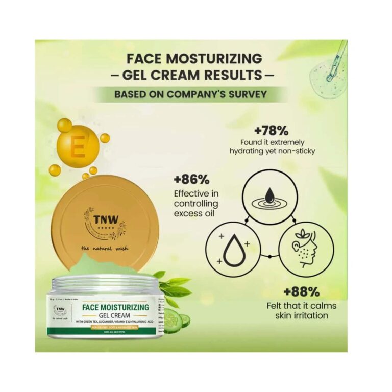 TNW The Natural Wash Face Moisturising Gel Cream (50g) - TNW The Natural Wash