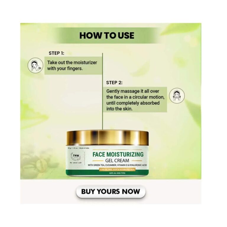 TNW The Natural Wash Face Moisturising Gel Cream (50g) - TNW The Natural Wash