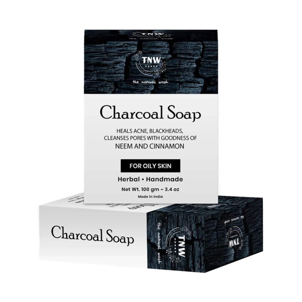 TNW The Natural Wash Handmade Activated Charcoal Soap with Anti-Pollution Effect (100g) - TNW The Natural Wash