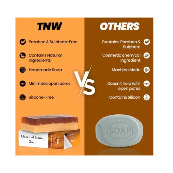 TNW The Natural Wash Handmade Oats and Honey Moisturizing Soap (100g) - TNW The Natural Wash