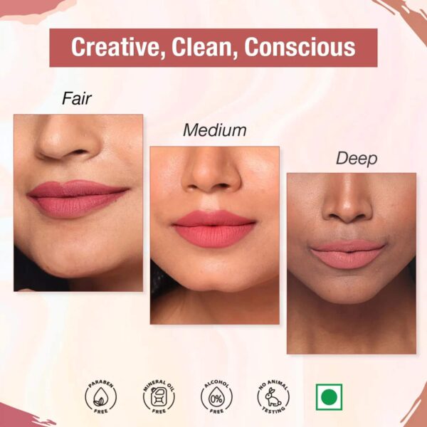 TNW The Natural Wash Matte Velvet Longstay Liquid Lipstick - Pretty Peach (5ml) - TNW The Natural Wash