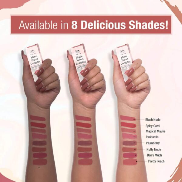 TNW The Natural Wash Matte Velvet Longstay Liquid Lipstick - Pretty Peach (5ml) - TNW The Natural Wash