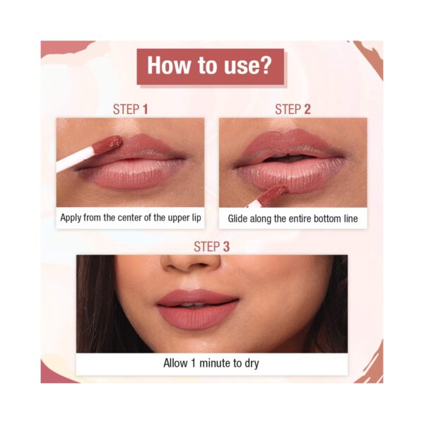 TNW The Natural Wash Matte Velvet Longstay Mini Liquid Lipstick - 02 Spicy Coral (1.2ml) - TNW The Natural Wash