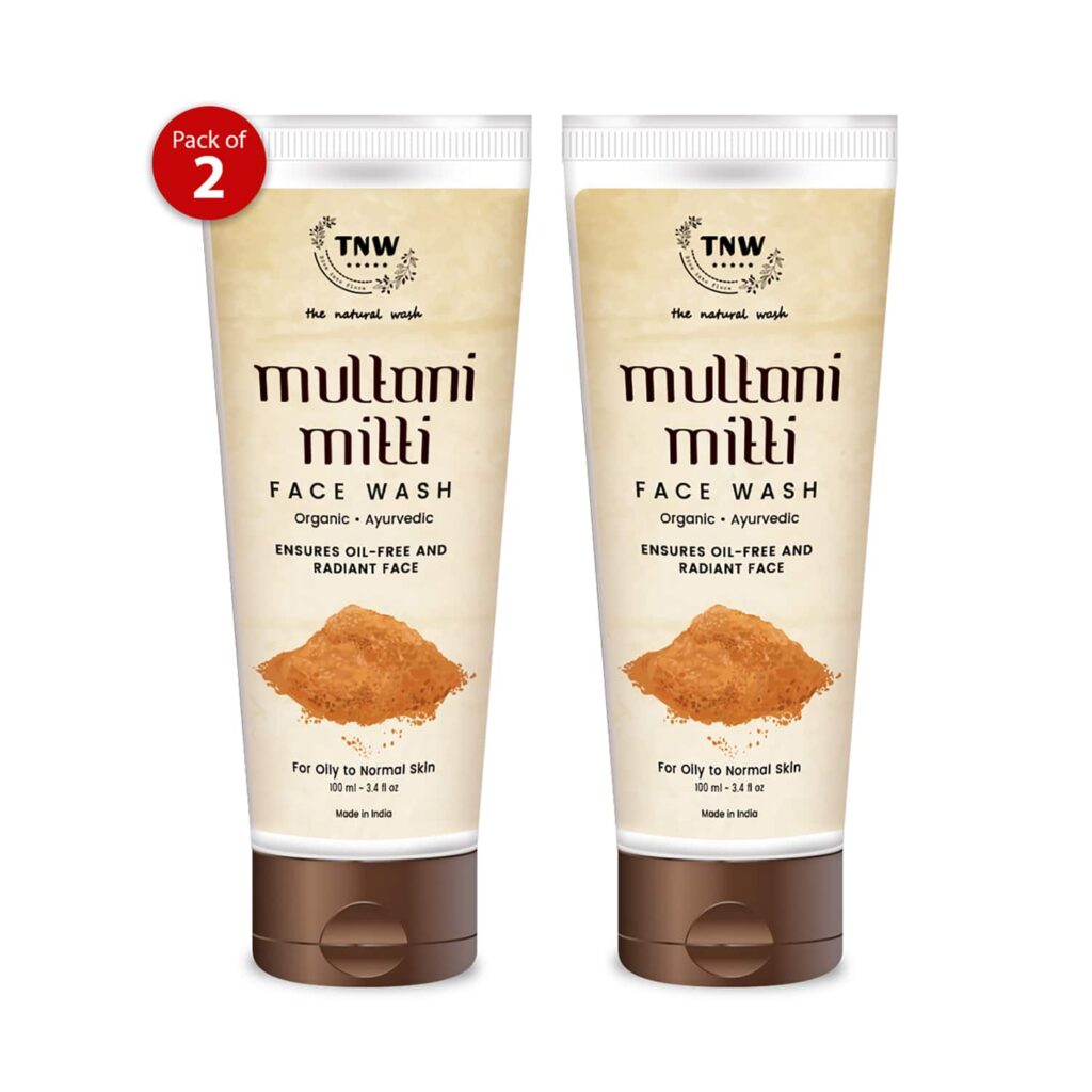 TNW - The Natural Wash Multani Mitti Face Wash Pack of 2 Combo - TNW The Natural Wash