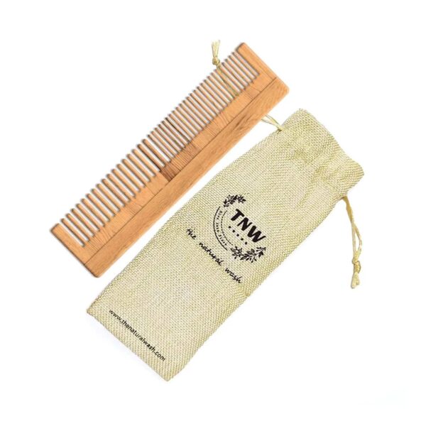 TNW - The Natural Wash Neem Wood Comb and Coconut Oil Combo - TNW The Natural Wash