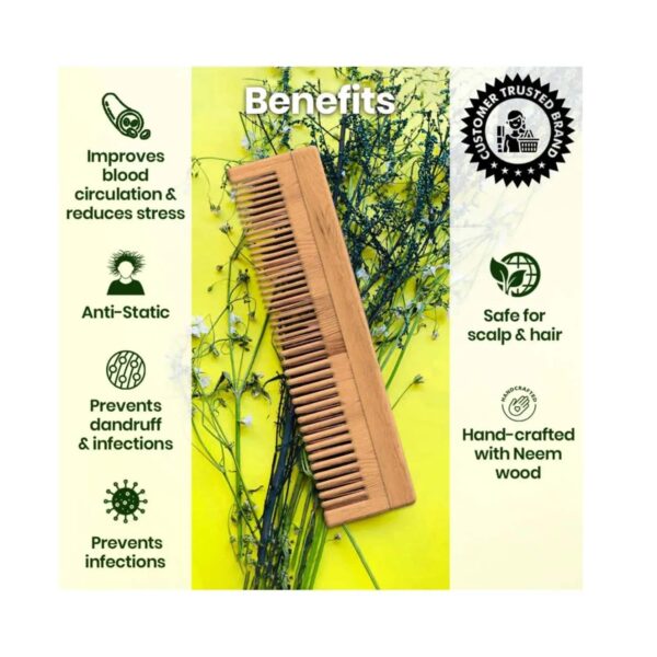 TNW - The Natural Wash Neem Wood Comb and Coconut Oil Combo - TNW The Natural Wash