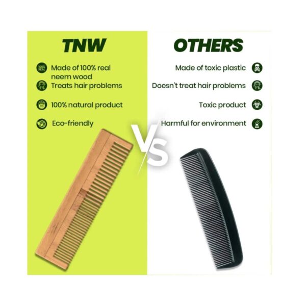 TNW - The Natural Wash Neem Wood Comb Pack of 2 Combo - TNW The Natural Wash