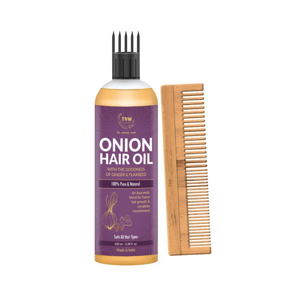 TNW - The Natural Wash Onion Hair Oil and Neem Wood Combo - TNW The Natural Wash
