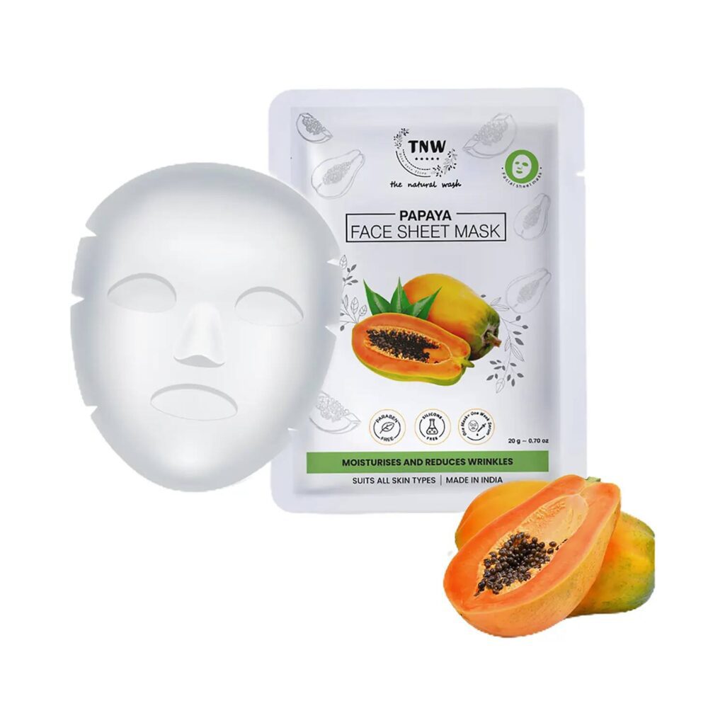 TNW The Natural Wash Papaya Face Sheet Mask (20g) - TNW The Natural Wash