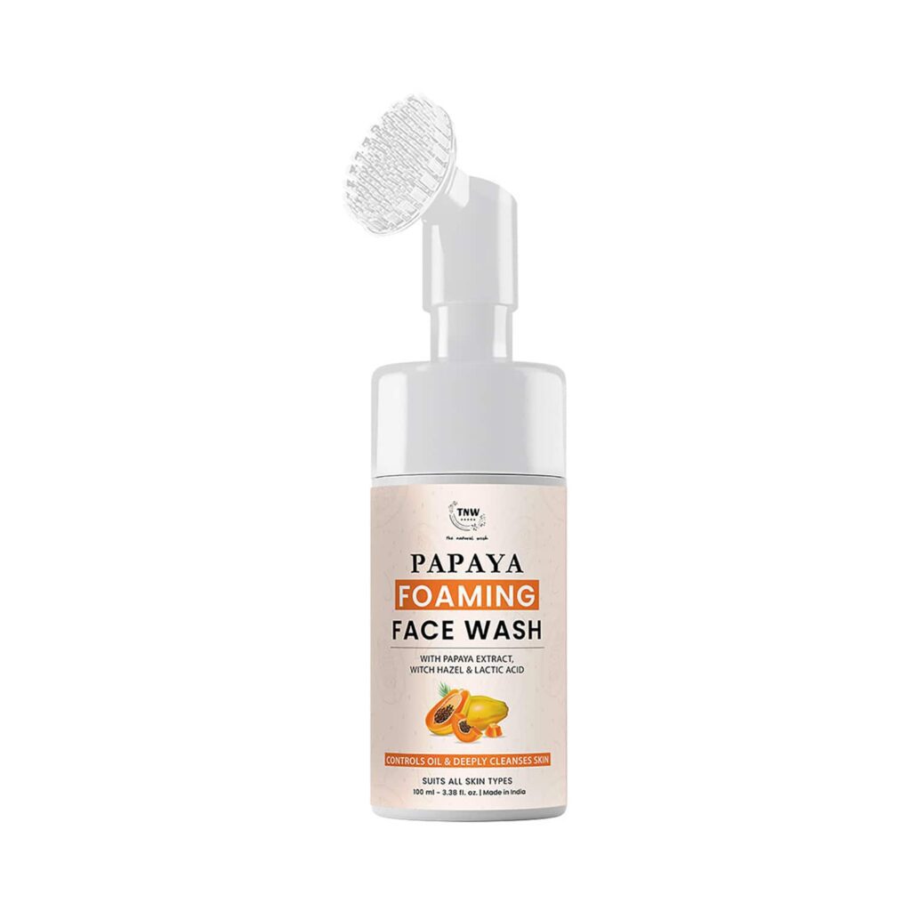 TNW The Natural Wash Papaya Foaming Face Wash (100ml) - TNW The Natural Wash