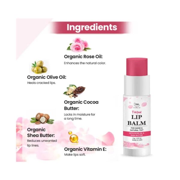 TNW The Natural Wash Rose Tinted Lip Balm (6g) - TNW The Natural Wash