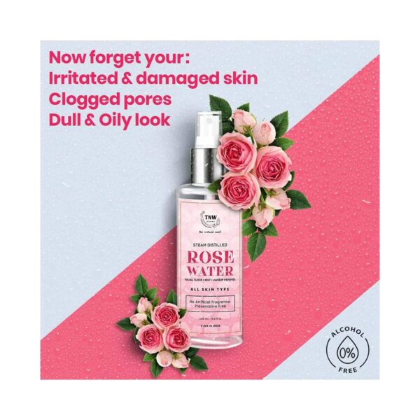 TNW The Natural Wash Rose Water and Pure Aloe Vera Gold Gel Combo - TNW The Natural Wash