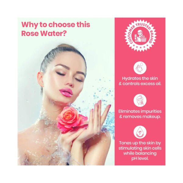 TNW The Natural Wash Steam Distilled Pure Rose Water (100ml) - TNW The Natural Wash