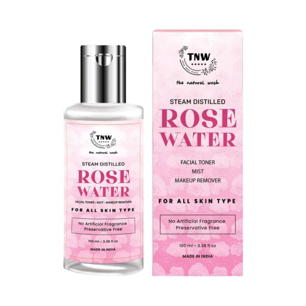 TNW The Natural Wash Steam Distilled Pure Rose Water (100ml) - TNW The Natural Wash