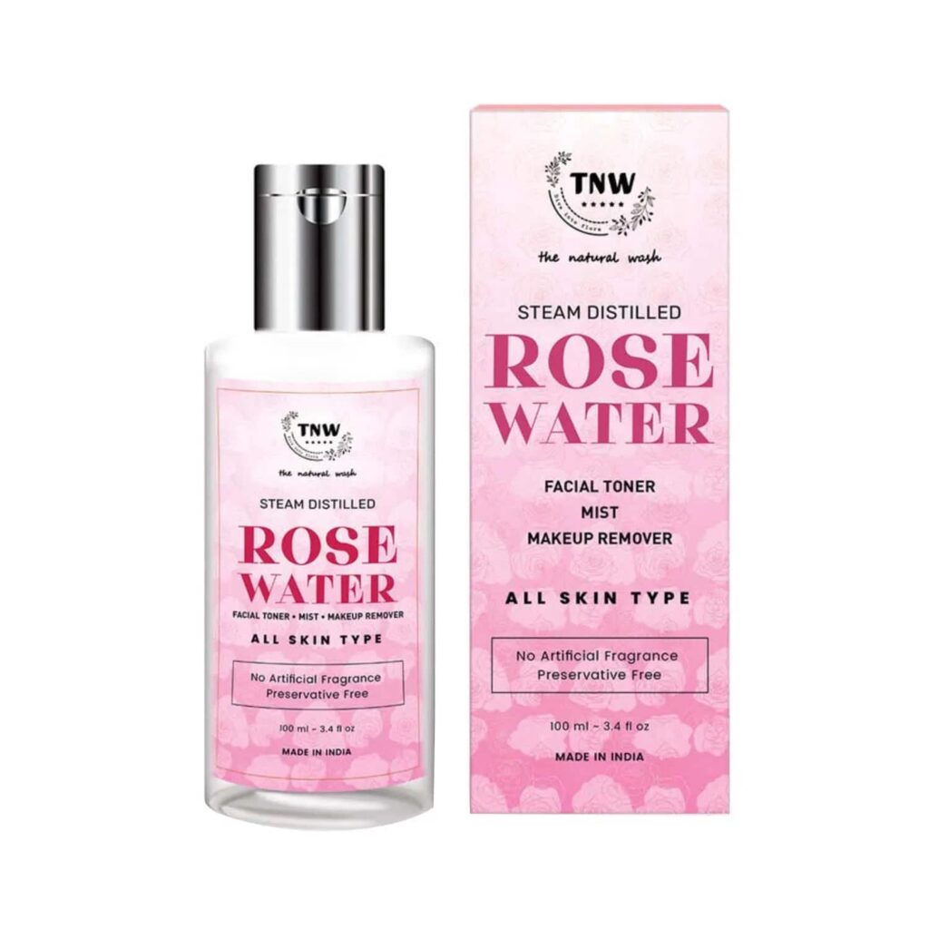 TNW The Natural Wash Steam Distilled Rose Water Facial Toner (100ml) - TNW The Natural Wash