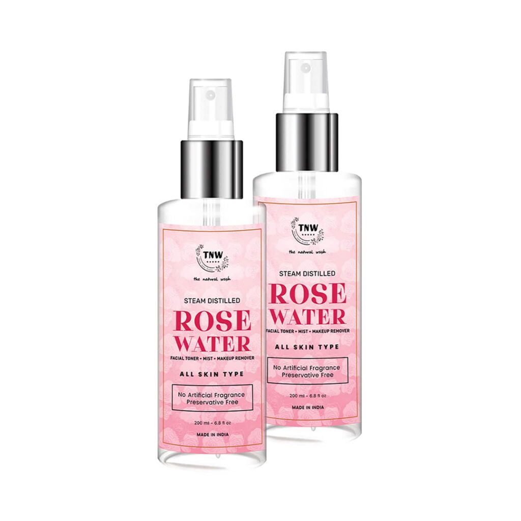 TNW - The Natural Wash Steam Distilled Rose Water Pack of 2 Combo - TNW The Natural Wash