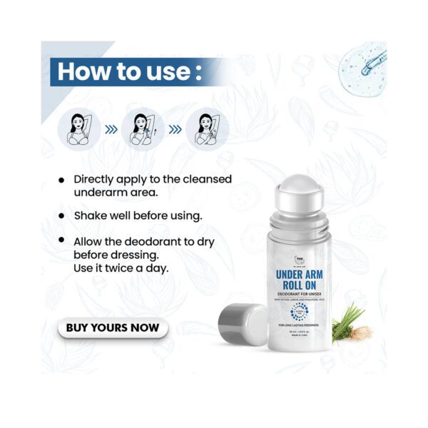 TNW The Natural Wash Underarm Deodorant Roll-On (50ml) - TNW The Natural Wash