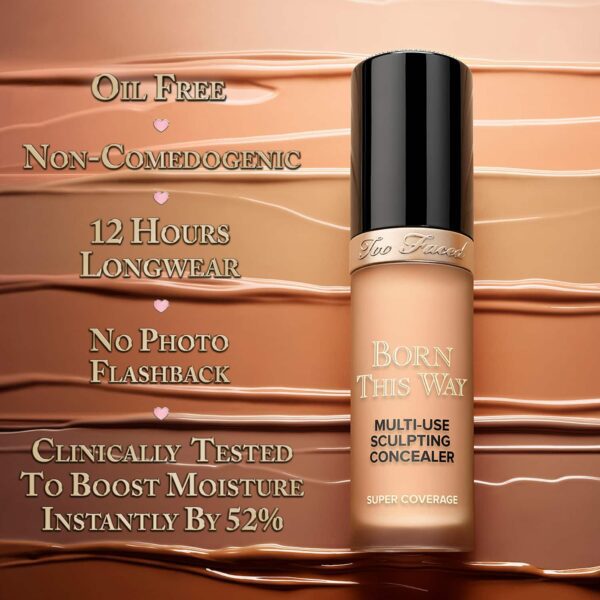 Too Faced Born This Way Super Coverage Multi Use Sculpting Concealer - Spiced Rum (13.5ml) - Too Faced