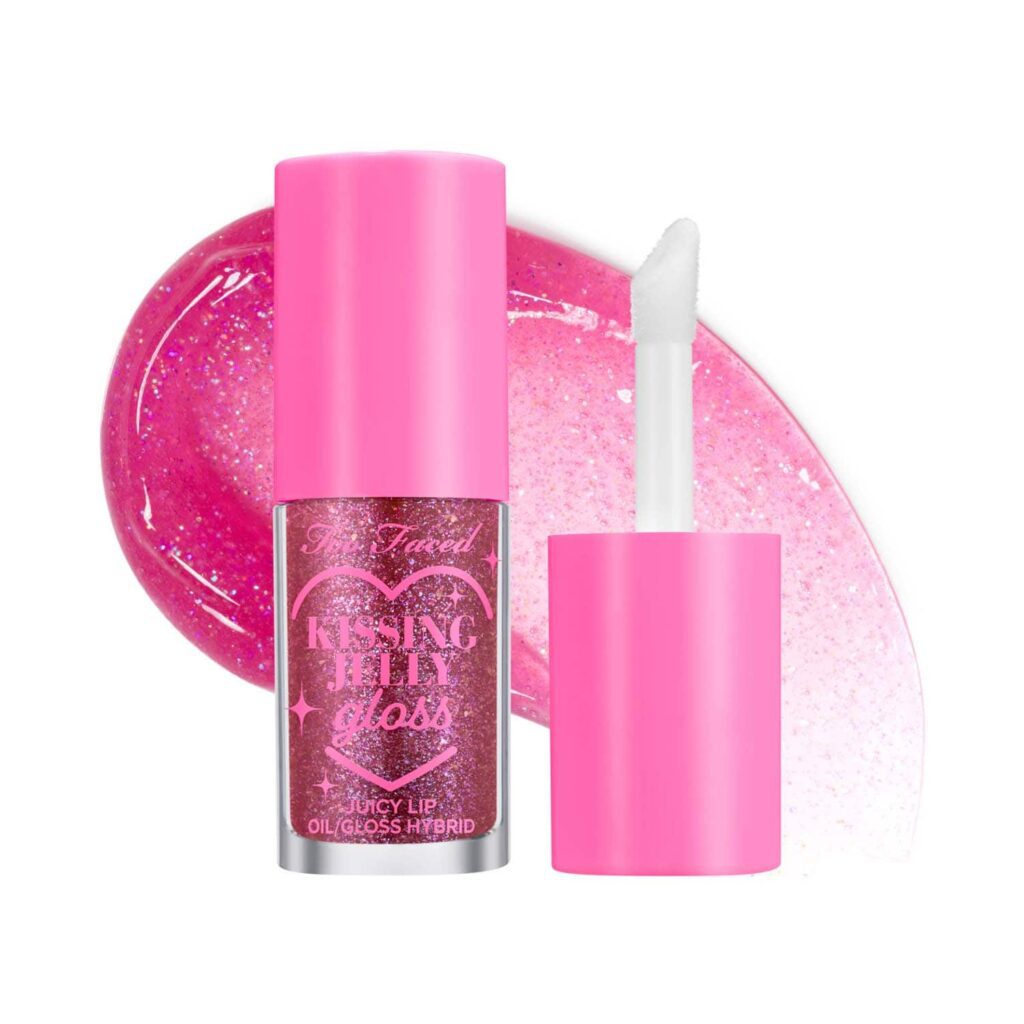 Too Faced Kissing Jelly Lip Oil Gloss - Grape Soda (4.5ml) - Too Faced