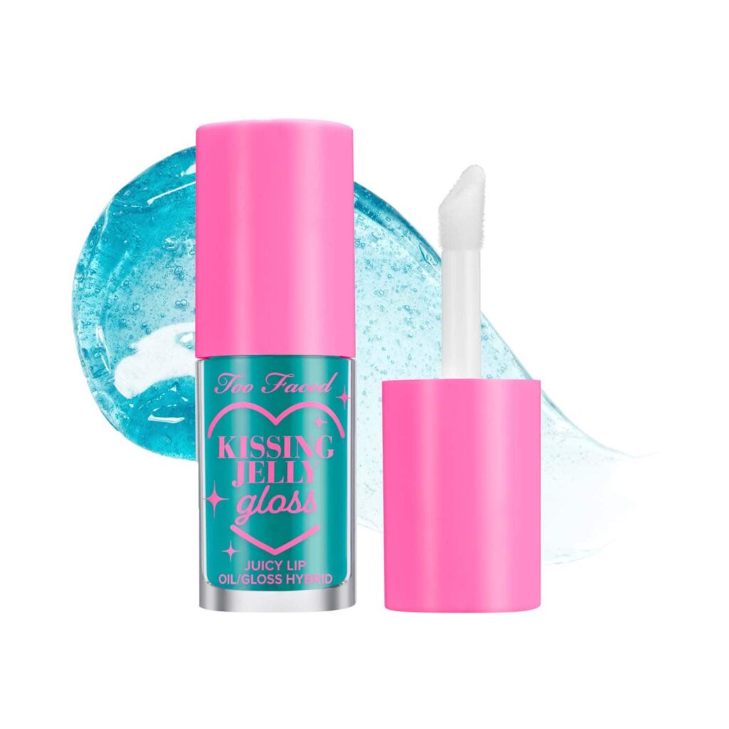 Too Faced Kissing Jelly Lip Oil Gloss - Sweet Cotton Candy (4.5ml) - Too Faced