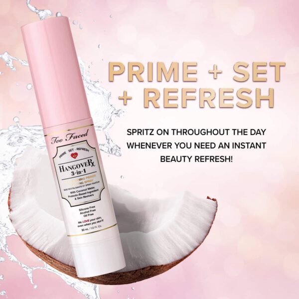 Too Faced Travel Size Hangover 3-In-1 Primer & Setting Spray (30ml)