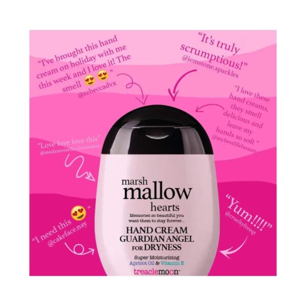 Treaclemoon Marshmallow Hearts Shower Gel (500 ml) + Hand Cream (75 ml) Combo - Treaclemoon