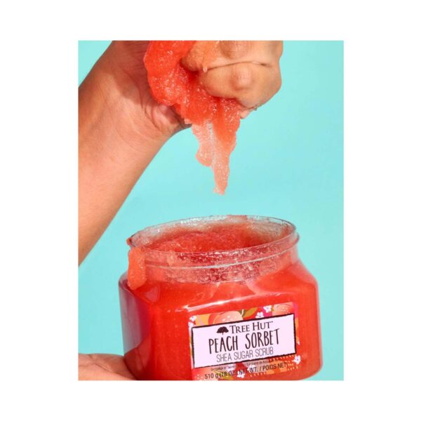 Tree Hut Shea Sugar Scrub Peach Sorbet (510 g) - Tree Hut