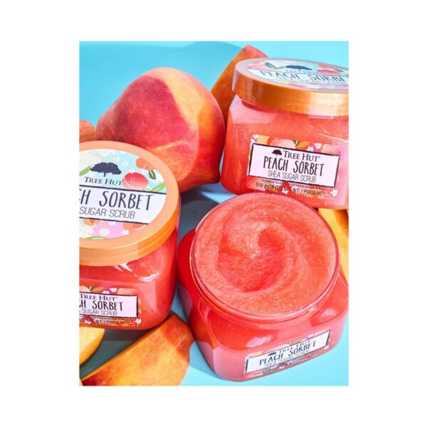 Tree Hut Shea Sugar Scrub Peach Sorbet (510 g) - Tree Hut