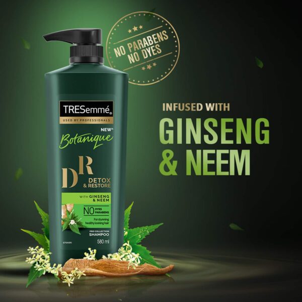 Tresemme Botanique Detox & Restore Shampoo - (580ml) - Tresemme