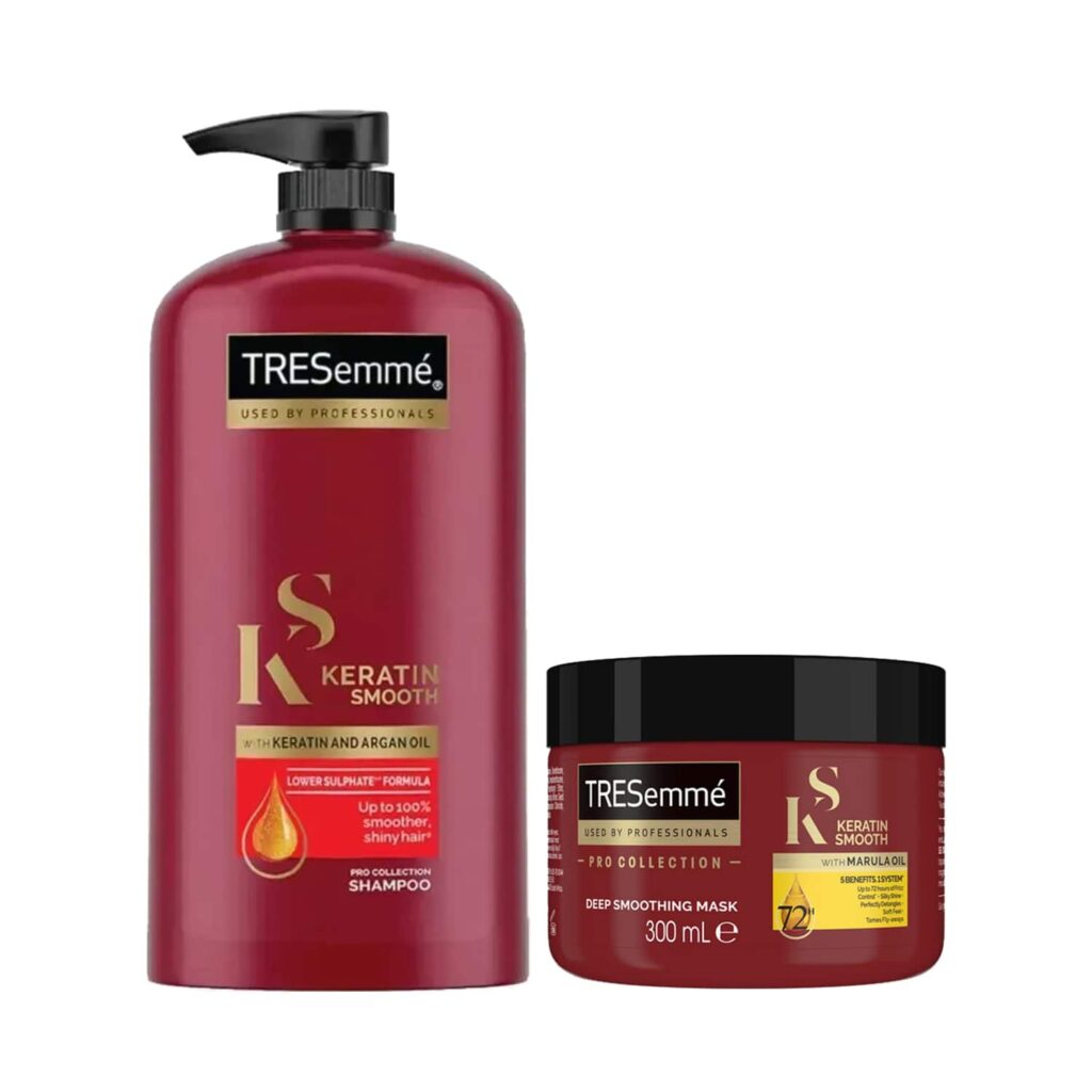 Tresemme Keratin Smooth Argan Oil Shampoo & Deep Smoothing Mask Combo - Tresemme